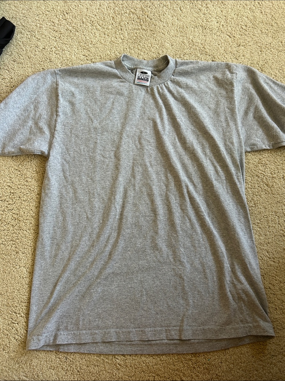 Pro Club Men's Heather Gray Short Sleeve Crewneck T-Shirt